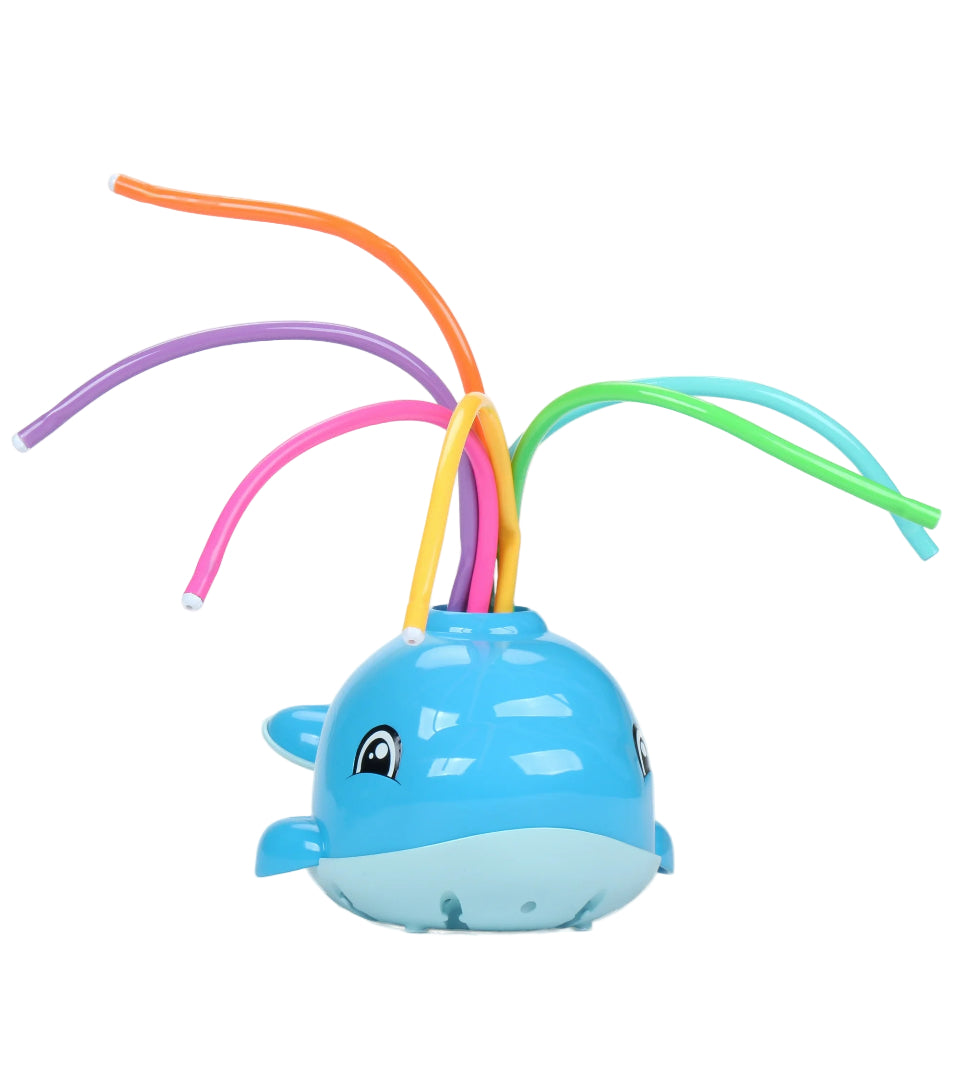 Play Day Whale Sprinkler with 6 Colorful Spraying Tubes | WTWL1164XA