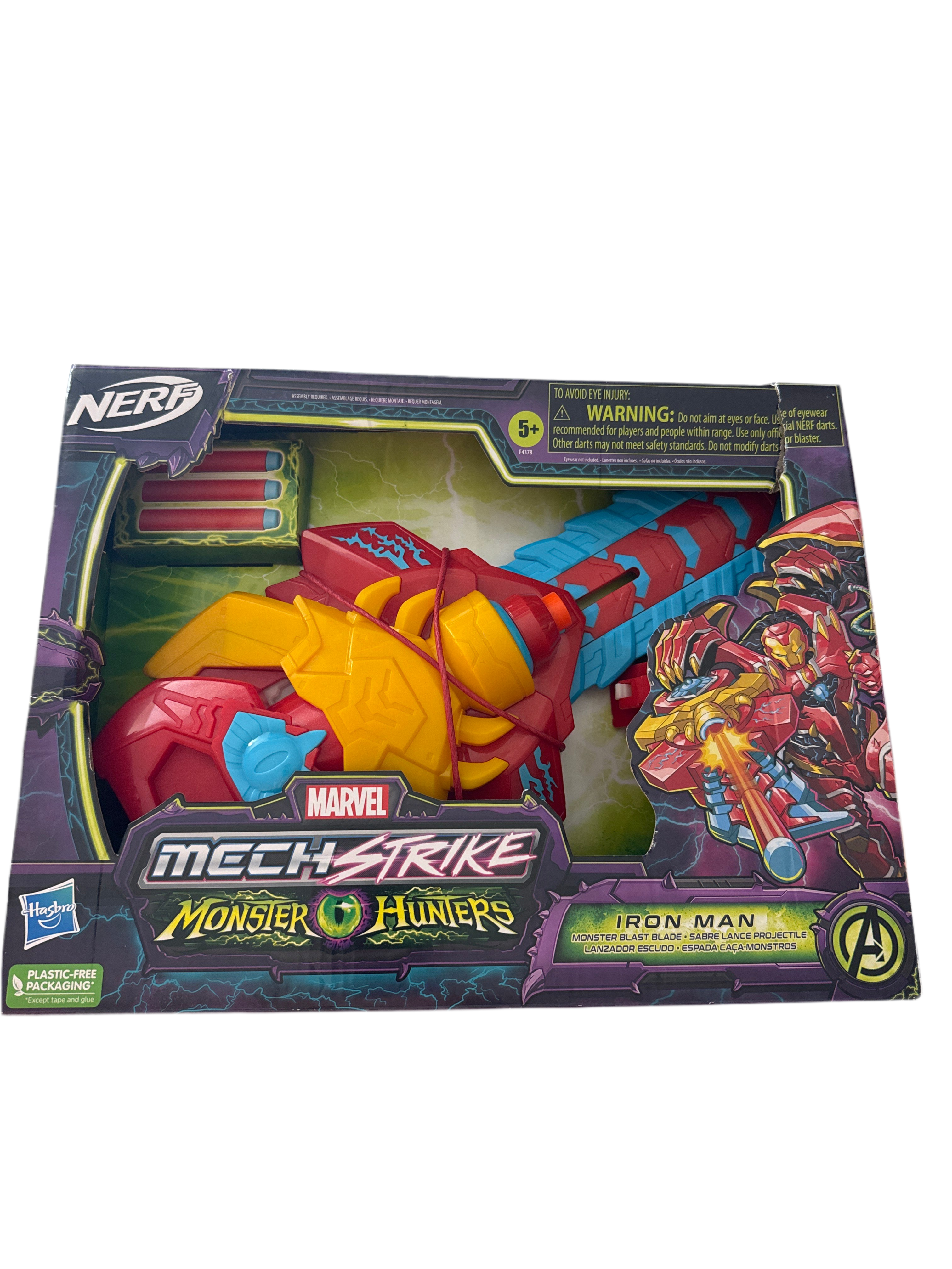 Nerf Marvel Mech Strike Monster Hunters, Iron Man | 2BLTN101XA