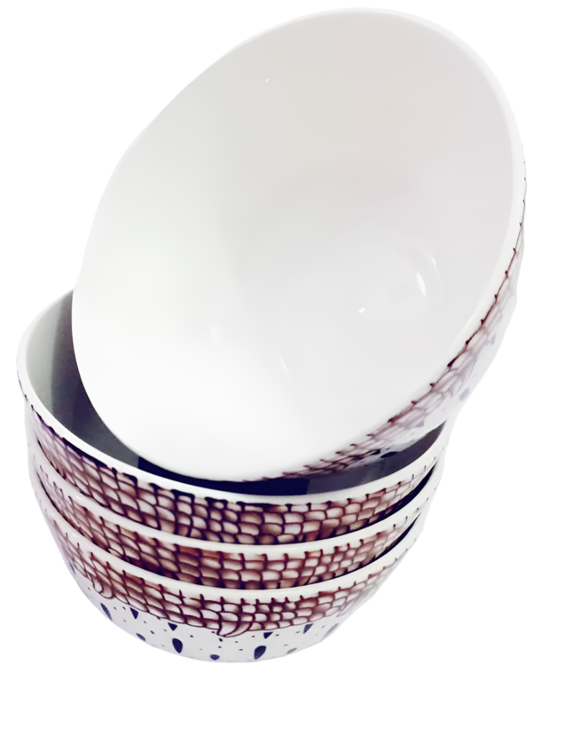 Top Quality Ceramic Breakable Bowl Plate (Pack of 4 or 3 Pieces - 18CM) | AHB55a