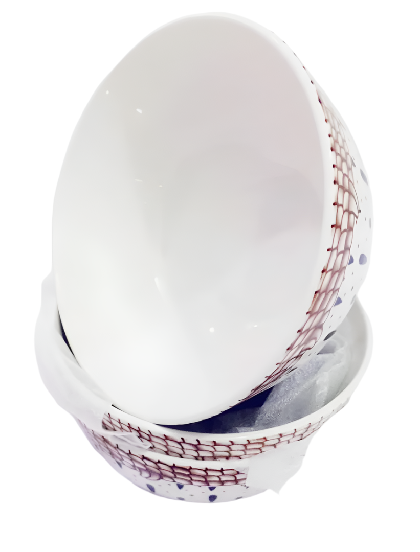 Top Quality Ceramic Breakable Bowl Plate (Pack of 4 or 3 Pieces - 18CM) | AHB55a