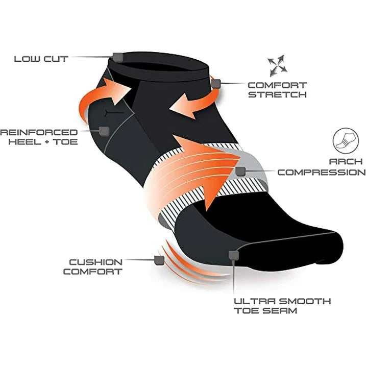 AND1 Men's Lightweight Low Cut Socks, 12 Pack | WTWL90XA