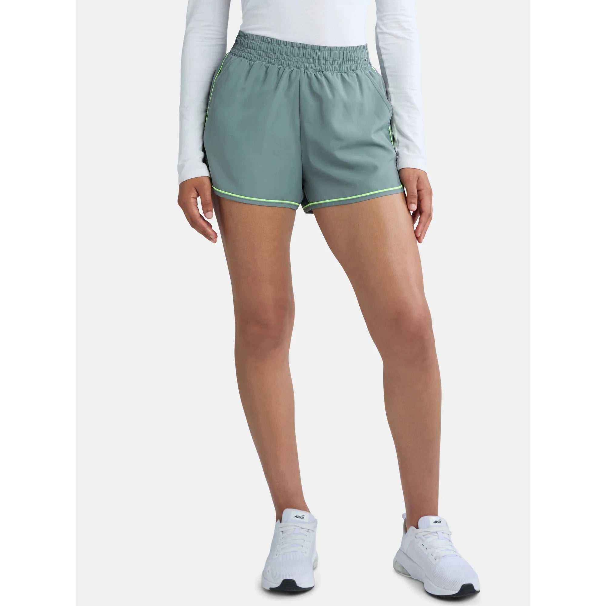 Athletic Works Women's and Women's Plus Piped Running Shorts, |   WTWL1128XA