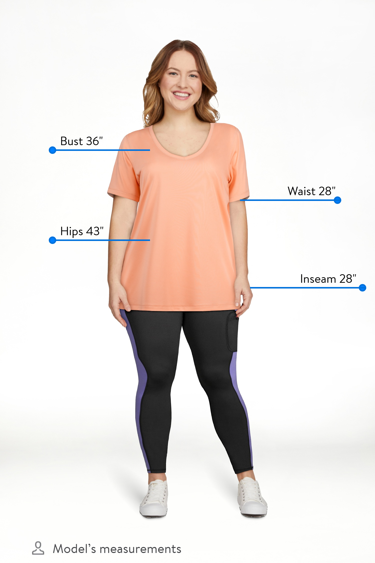 Athletic Works Women's and Women's Plus Core Active Short Sleeve V-Neck T-Shirt | WTWL220XA