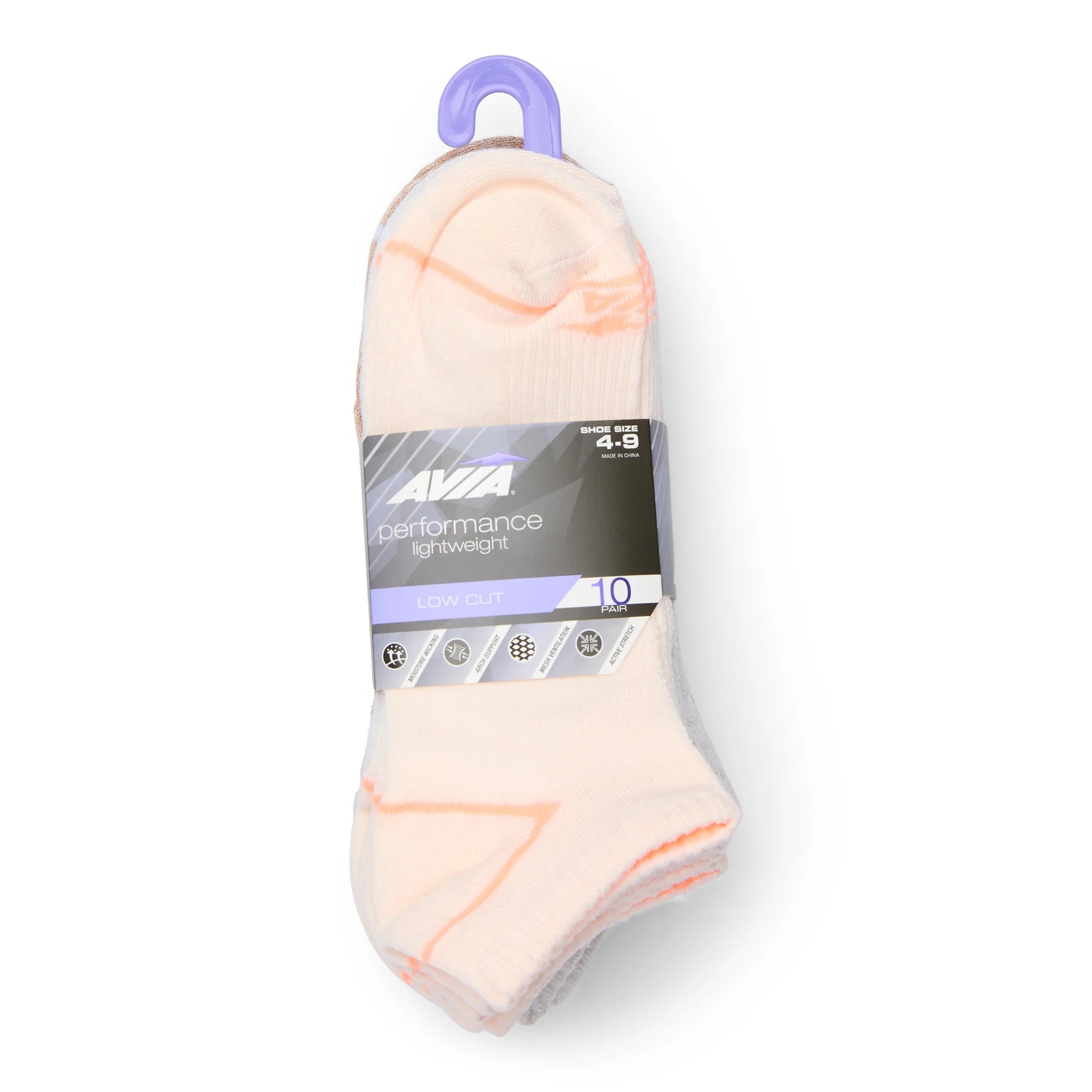 Avia Women's Lightweight Performance Low Cut Socks, 10-Pack |  WTWL484XA