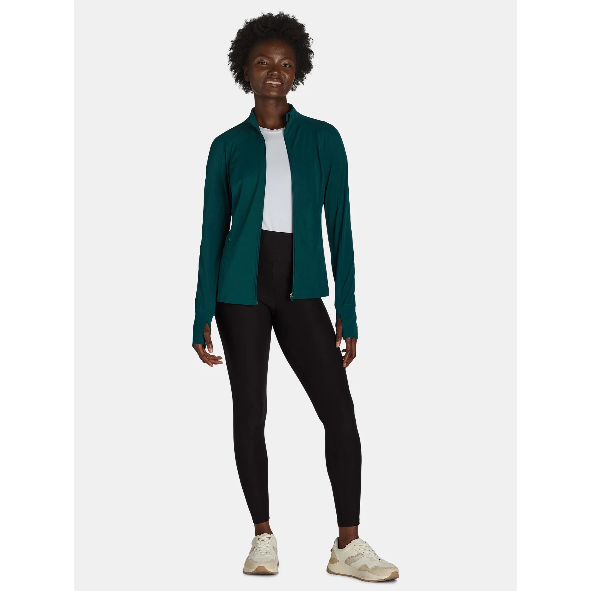 Avia Women's and Women's Plus SoftSculpt Zip-Up Active Jacket | WTWL69XA