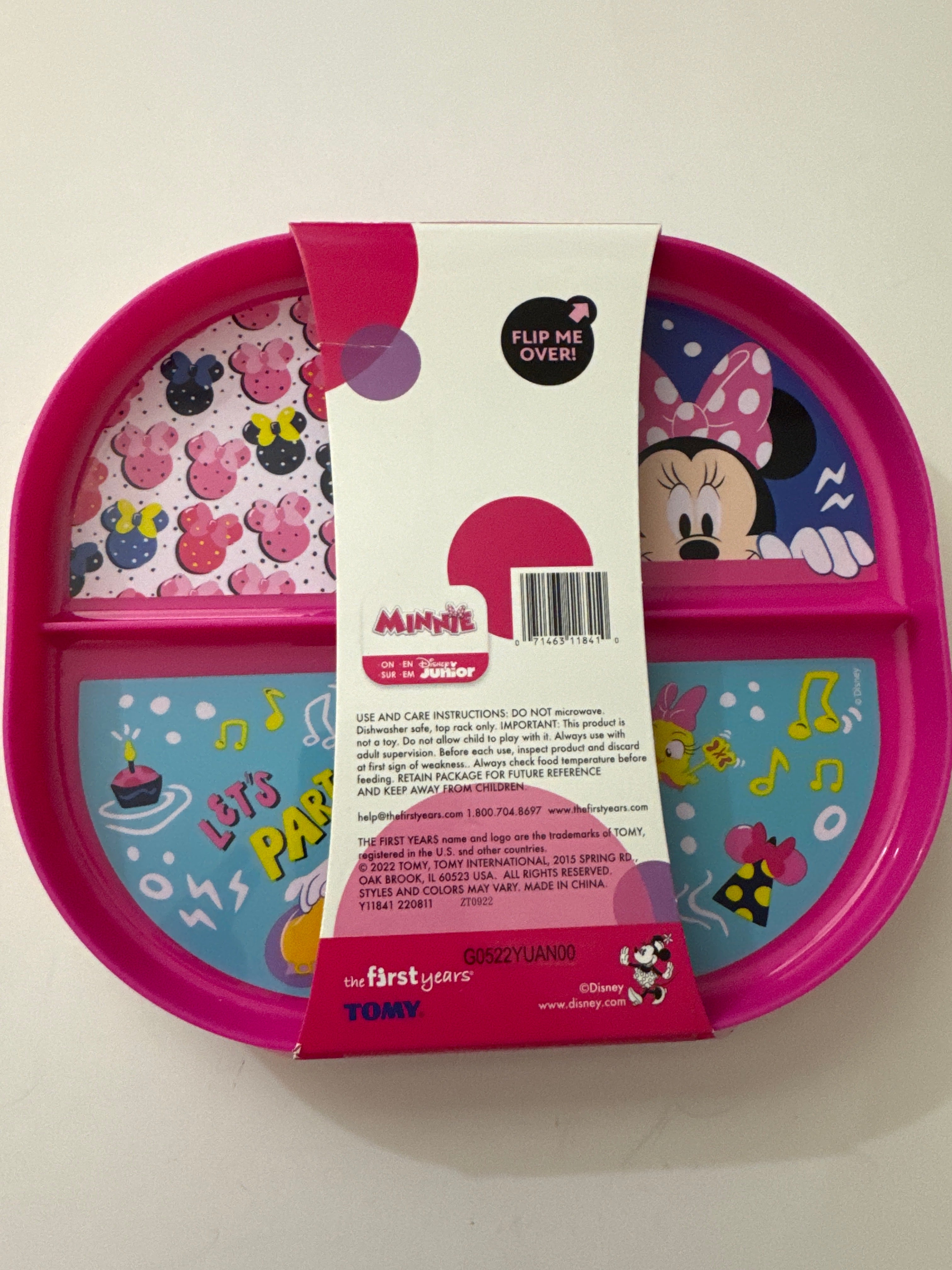 Disney Junior Minnie Reversible Plate 8x1.7in | BTGT55XA