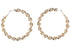Madden NYC Women's Fashion Gold-Tone Twist Large Hoop Earrings | WTWL619XB