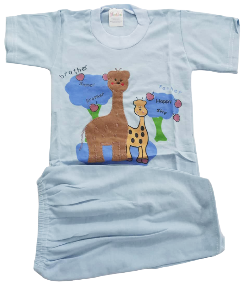 Comfy Matching Set Up & Down Unisex Clothes (Shirt & Pants) for Newborn | BLC11b