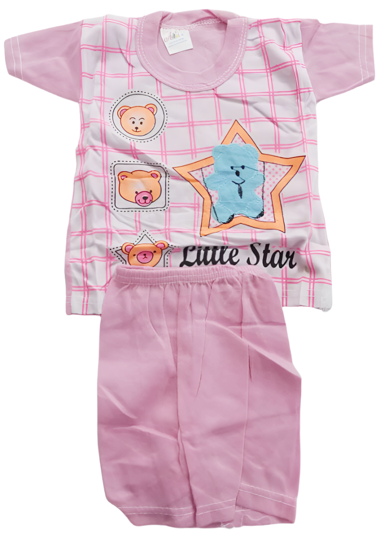 Super Comfy Matching Set Up & Down Unisex Clothes (Shirt & Pants) for Newborn | BLC13c