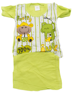 Cozy Top Quality Matching Set Up & Down Unisex Clothes (Shirt & Pants) for Newborn | BLC14b