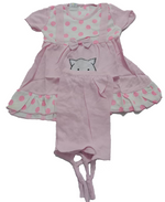 Gorgeous Top Quality Newborn Up & Down Clothes Matching Set (Dress & Pants) for Baby Girls | BLC4a