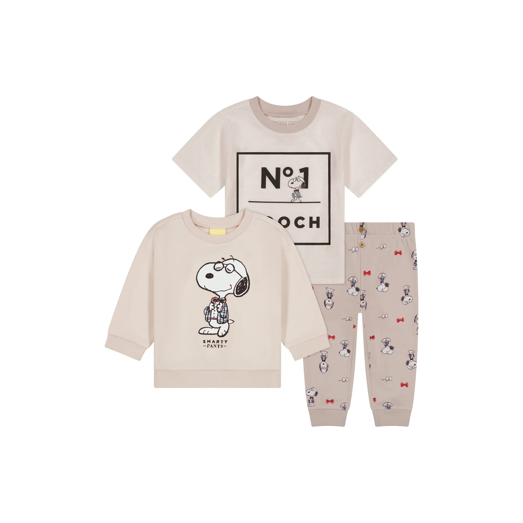 Baby Boy Snoopy Jogger, 3-Pack, |  WTWL203XA