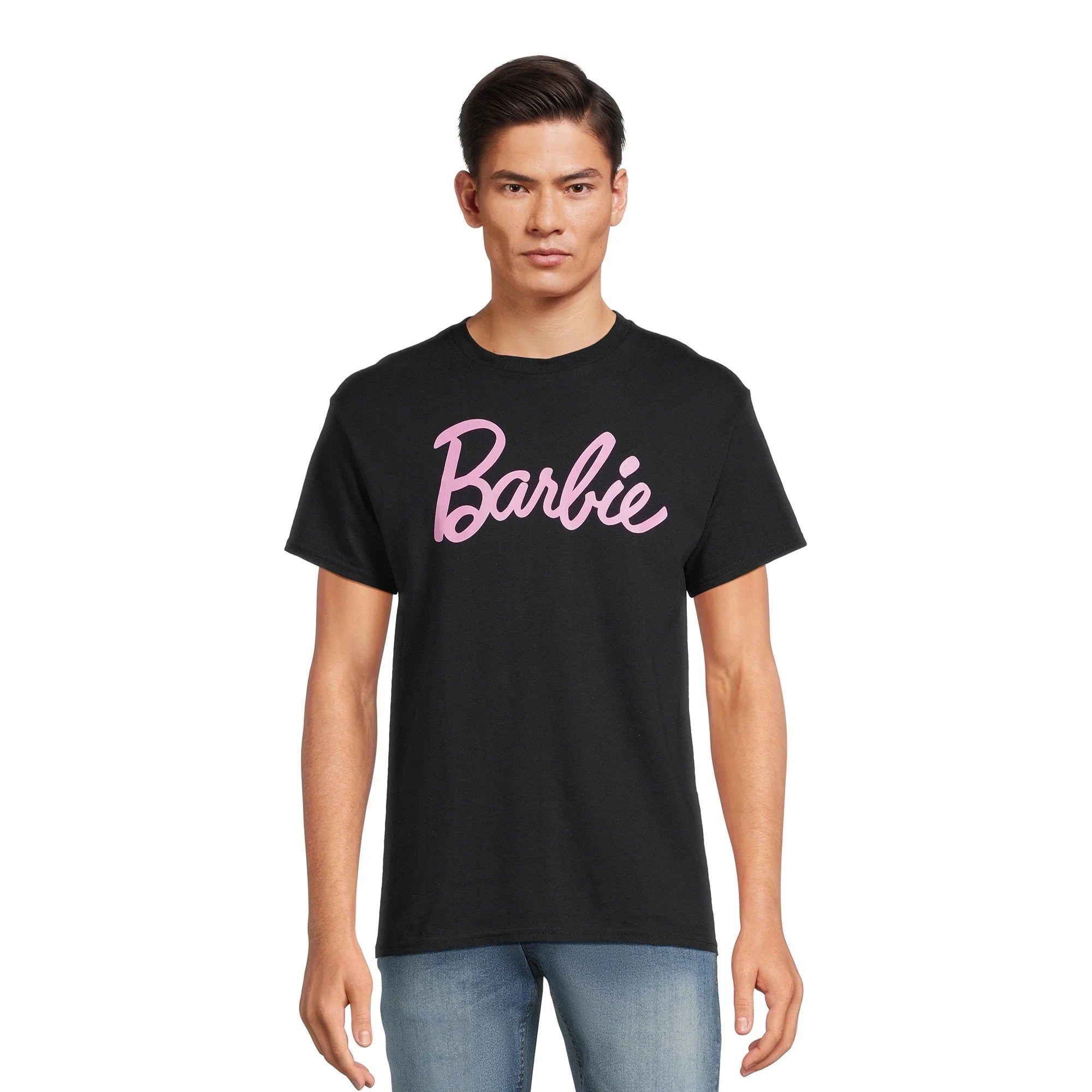 Barbie Men's Logo Graphic Tee with Short Sleeves, Sizes S-3XL|  WTWL921XA