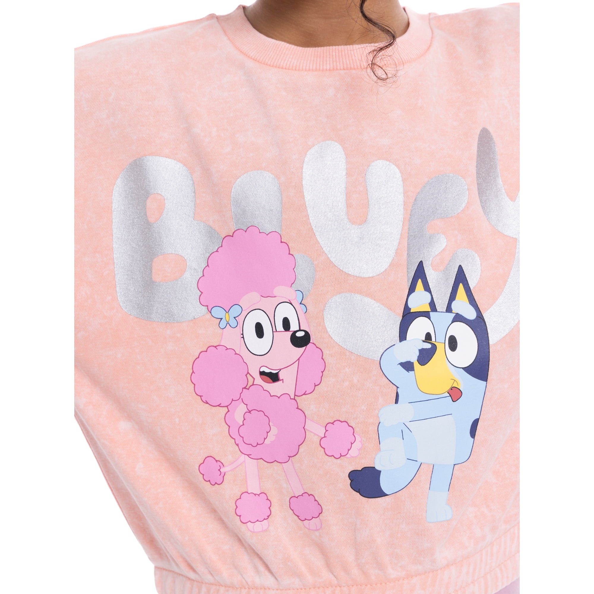 Bluey Australia Girls Embroidered Short Sleeve Graphic Top, Sizes 4-16 |  WTWL781XB