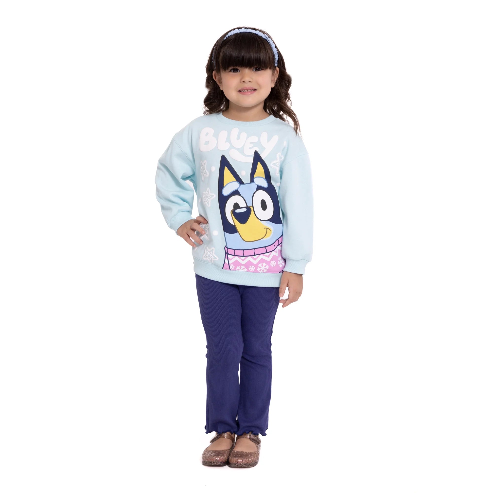 Bluey Toddler Girls Graphic Sweatshirt and Flare Leggings Set, 2-Piece,   |  WTWL204XA