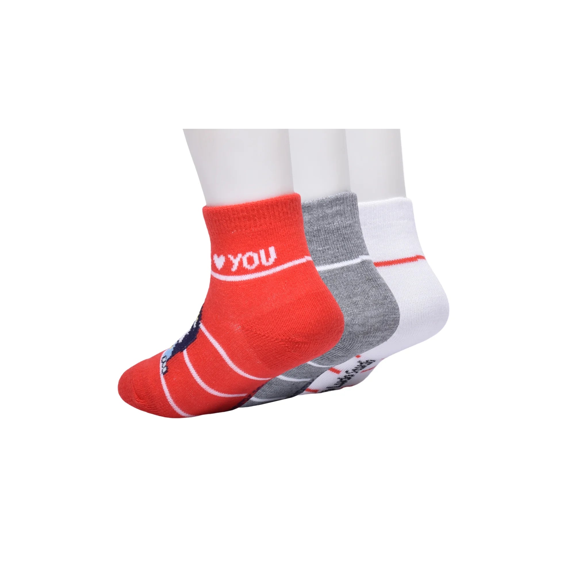 Bluey Unisex Toddler Ankle Socks, 3-Pack, Sizes 12M-5T | WTWL106XA