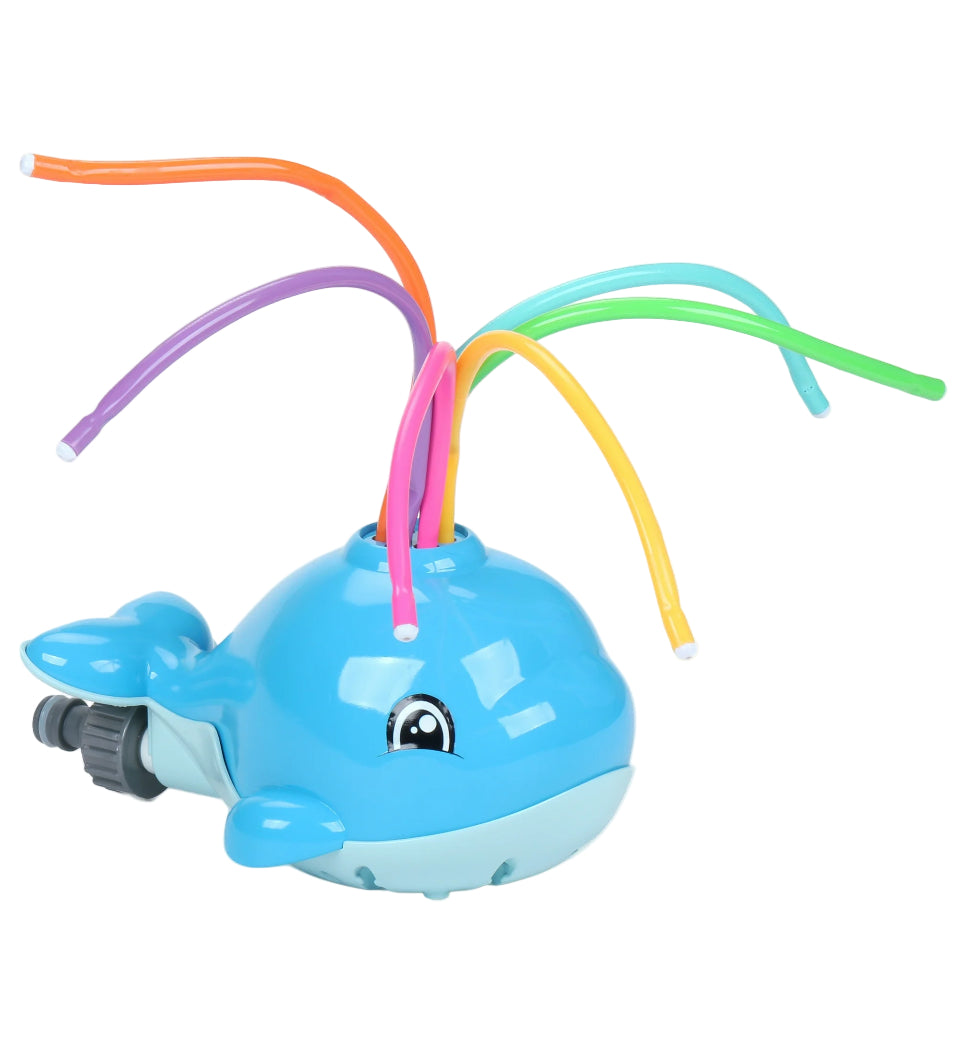 Play Day Whale Sprinkler with 6 Colorful Spraying Tubes | WTWL1164XA