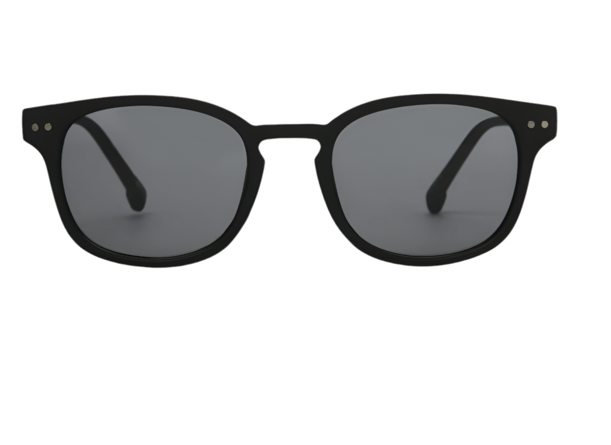 Foster Grant Men's Square Fashion Sunglasses Black HH05 | WTWL559XA