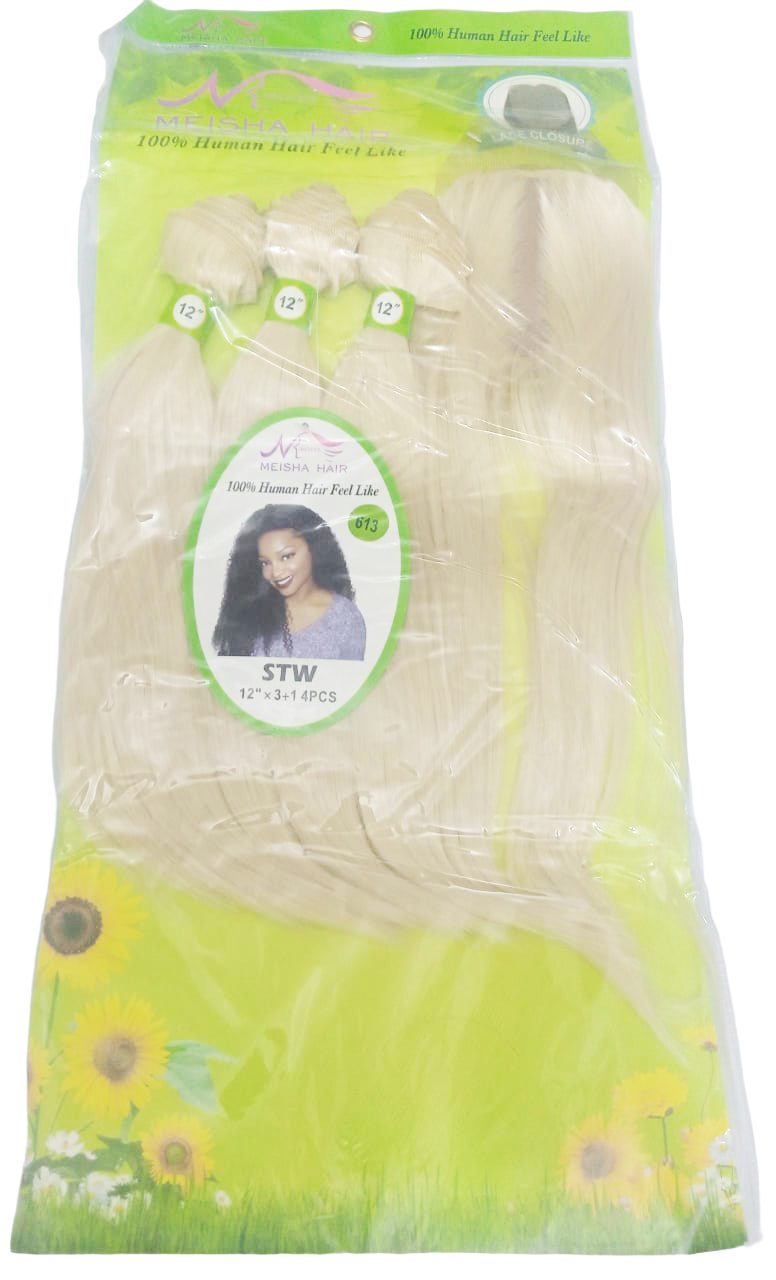 Meisha Hair STW Mix Color Straight Hair Weave-on Extension | CBG23b