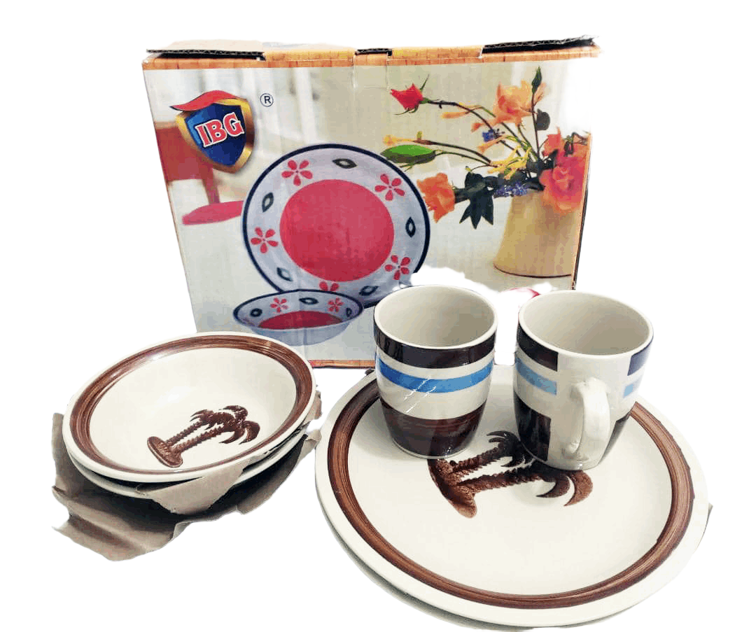 6-Piece Ceramic Serving Plate Set