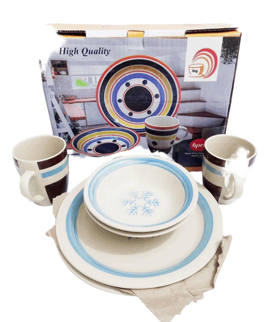 6-Piece Ceramic Serving Plate Set