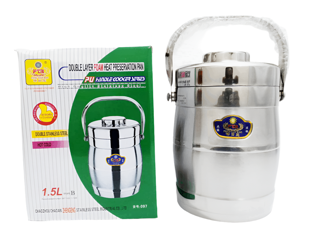 1.5L Double Layer Hot or Cold Food Flask