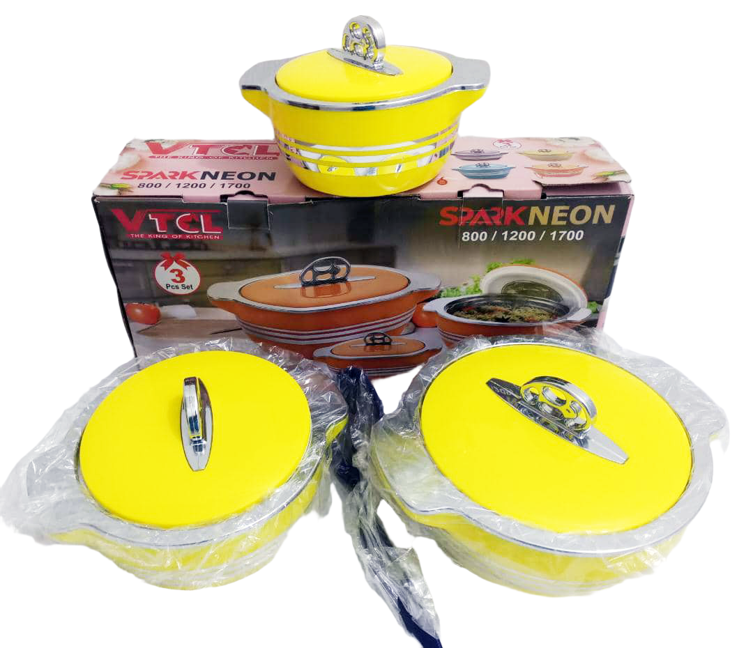 VTCL 3in1 Spark Neon Serving Hot Plate Set | CHK3b