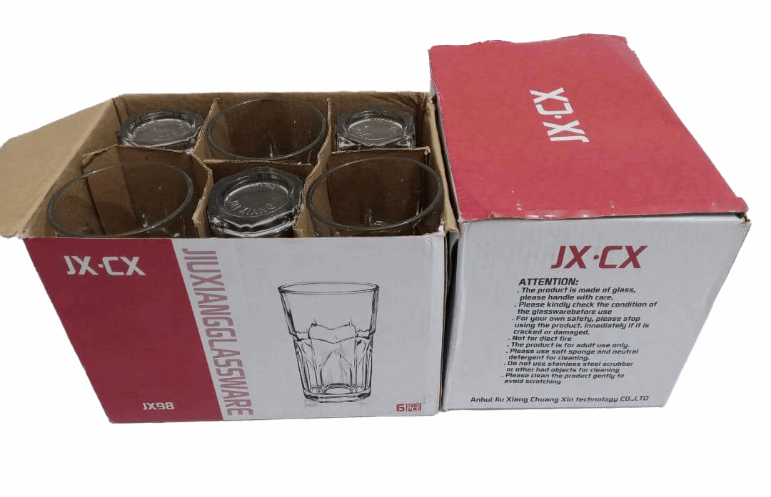 6-Piece Glassware Cup Set