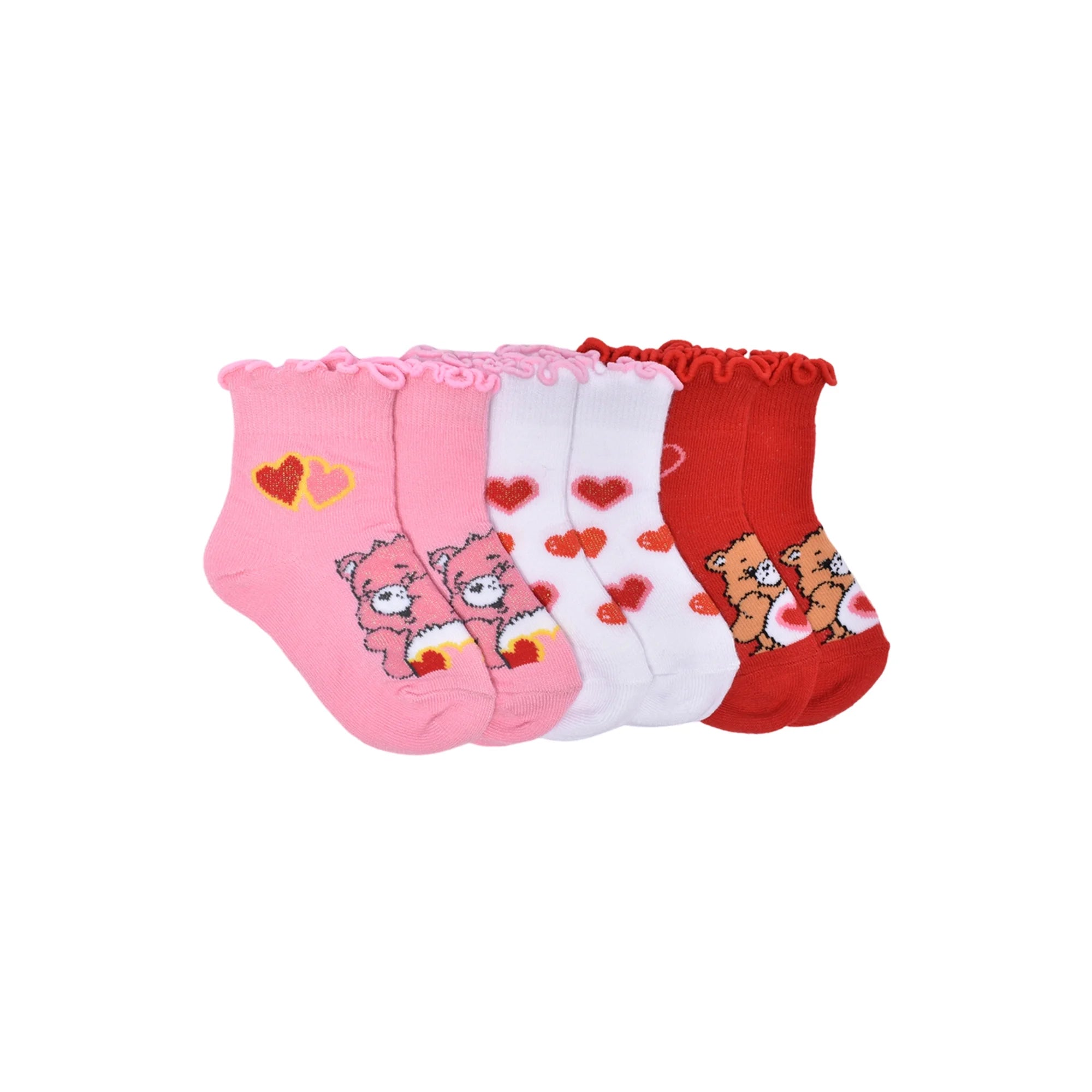 Care Bears Unisex Toddler Ankle Socks, 3-Pack, | WTWL107XA
