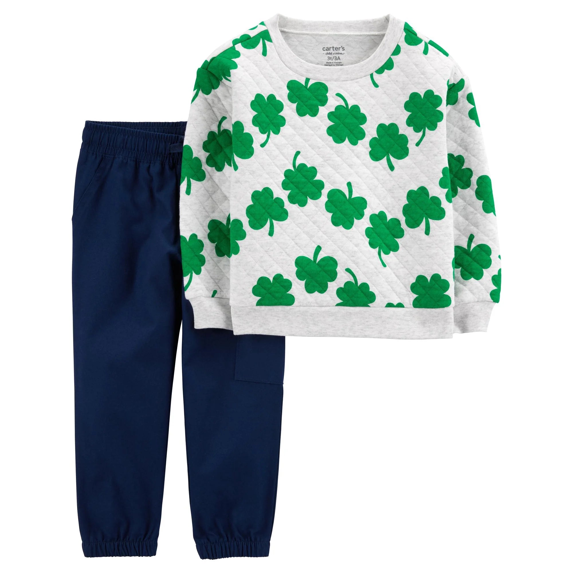 Carter's Child of Mine Baby and Toddler Boy St. Patrick's Outfit Set, 2-Piece, Sizes 12M-5T |  WTWL807XA