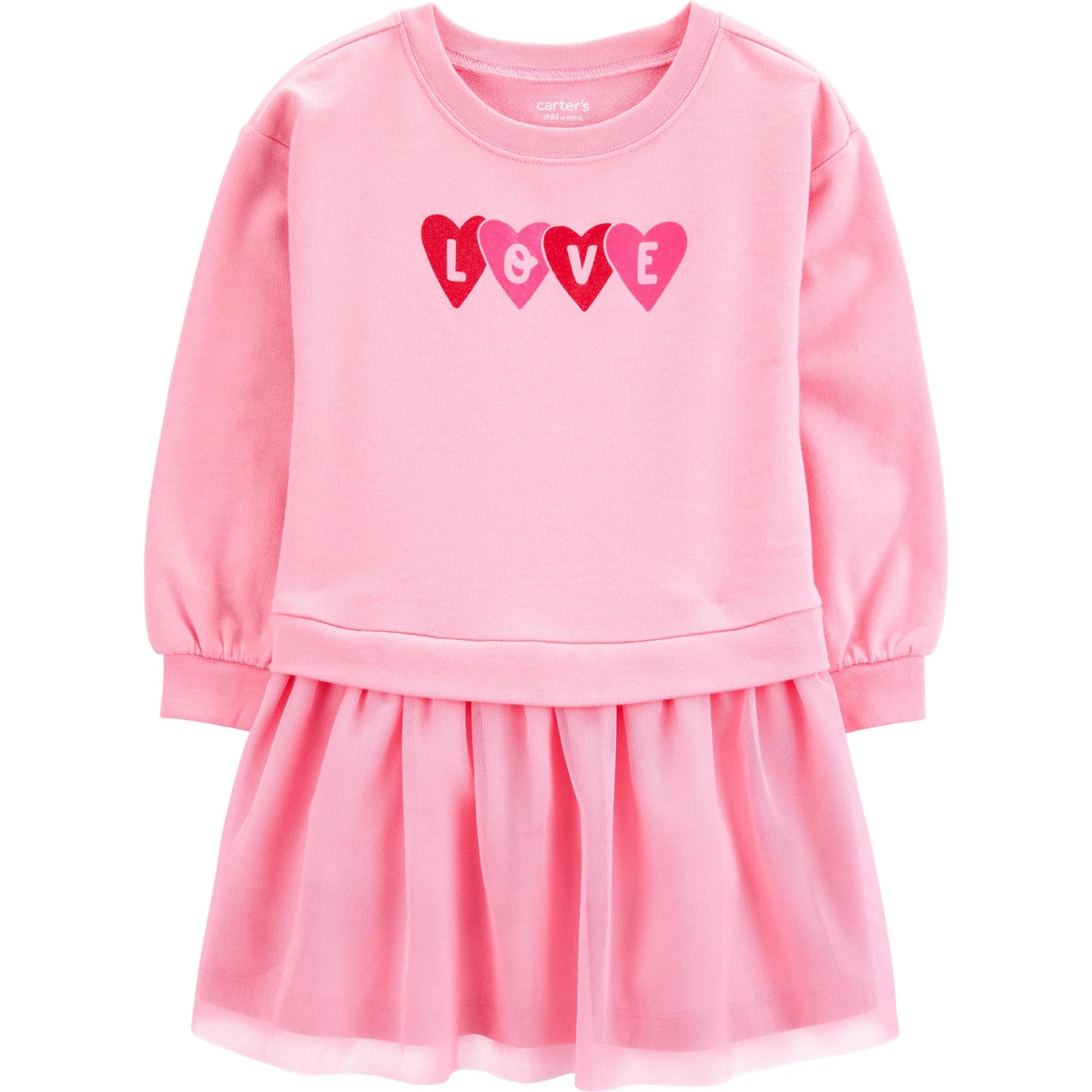 Carter's Child of Mine Toddler Girl Valentine's Day Dress, | WTWL112XA