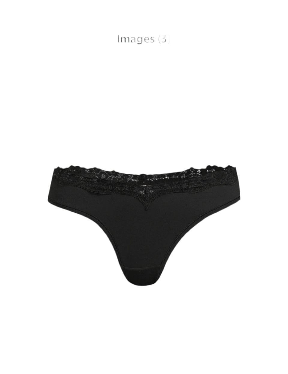 No Boundaries Thong Panty with Lace, Trim Women’s and Women’s Plus | WTWL156XB