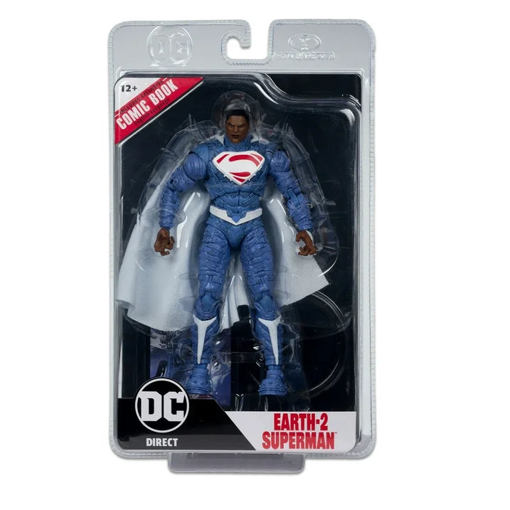DC Direct Page Punchers, Earth-2 Superman 7in Action Figure with Comic, Ages 12+ | WTWL602XA