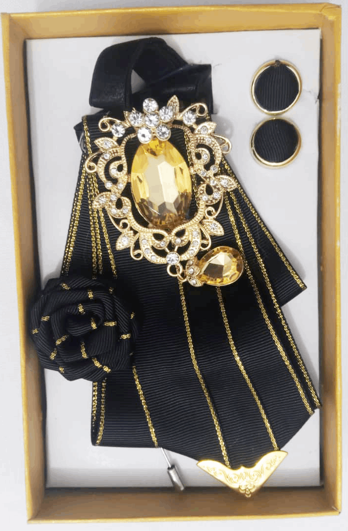 3-Piece Designer Barrister Bowtie Set | DLB116a