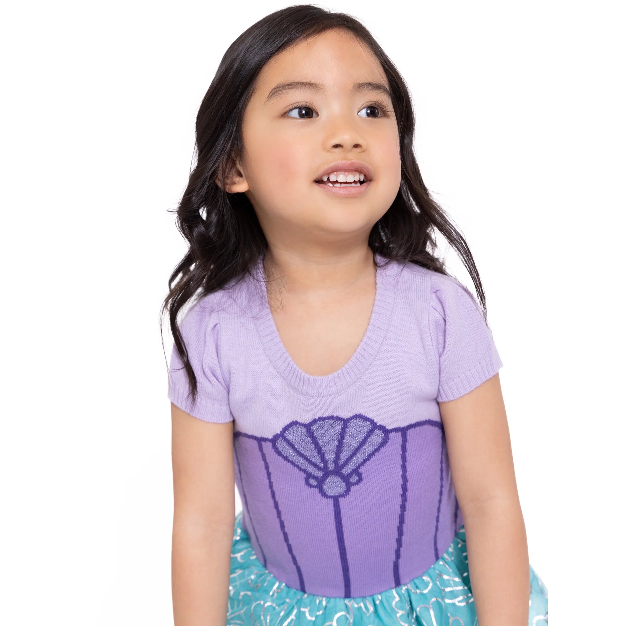 Disney Princess Toddler Girl Ariel Cosplay Dress, Sizes 12M-5T | WTWL374XA