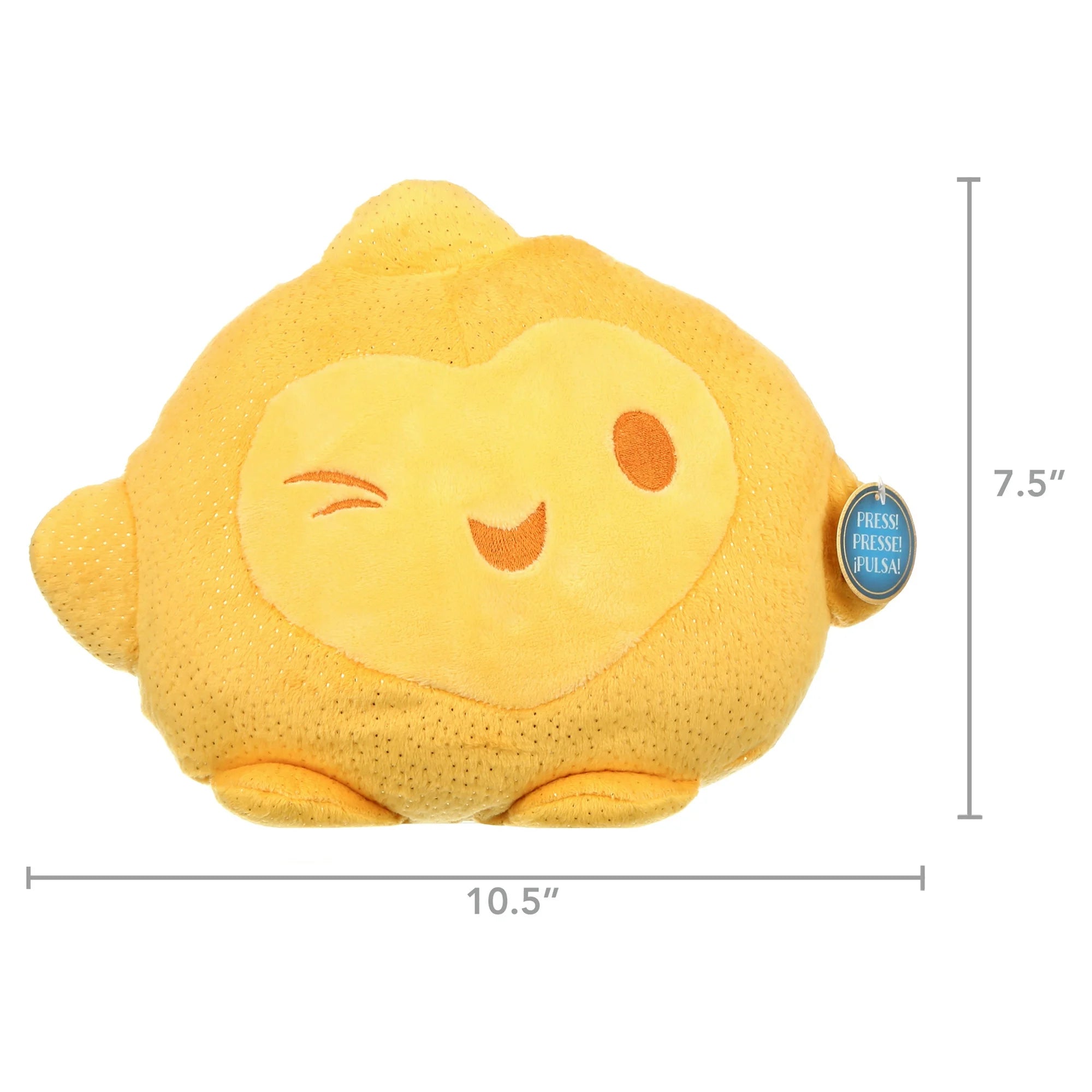 Disney Wish Hug & Wish Star 10-Inch Glowing Stuffed Star Light-Up Toy for Toddlers, Ages 3 and up   |   WTWL607XA