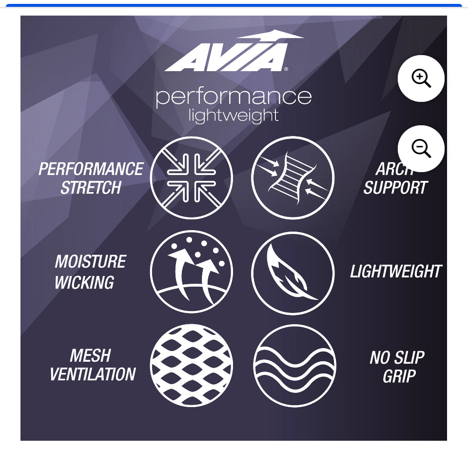 Avia Women's Performance Lightweight Ankle Socks, 10-Pack | WTWL529XA