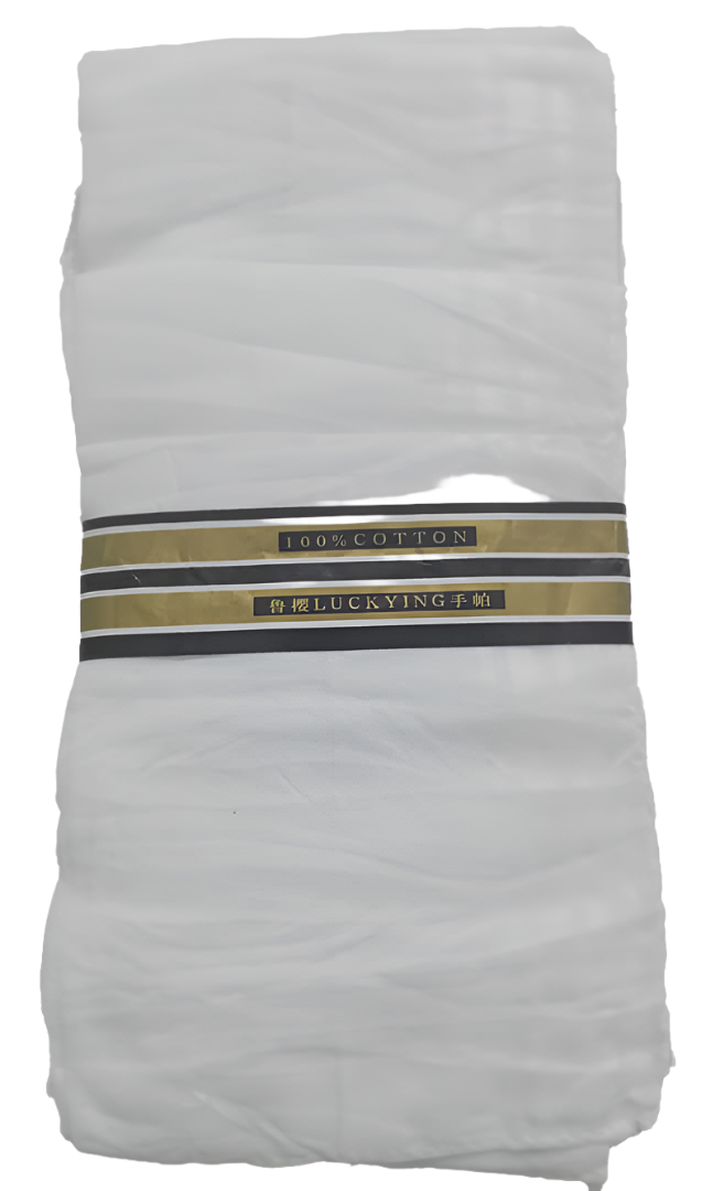 White Designer Handkerchief | EKZ106a