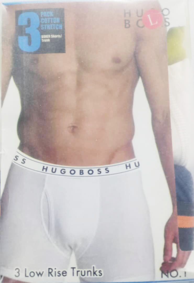 Quality HugoBoss 3in1 Men's Underwear (3 Pieces Per Pack) | EKZ108a