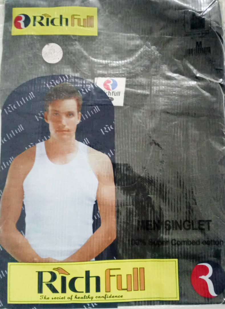 Quality Black Singlet for Men | EKZ96c