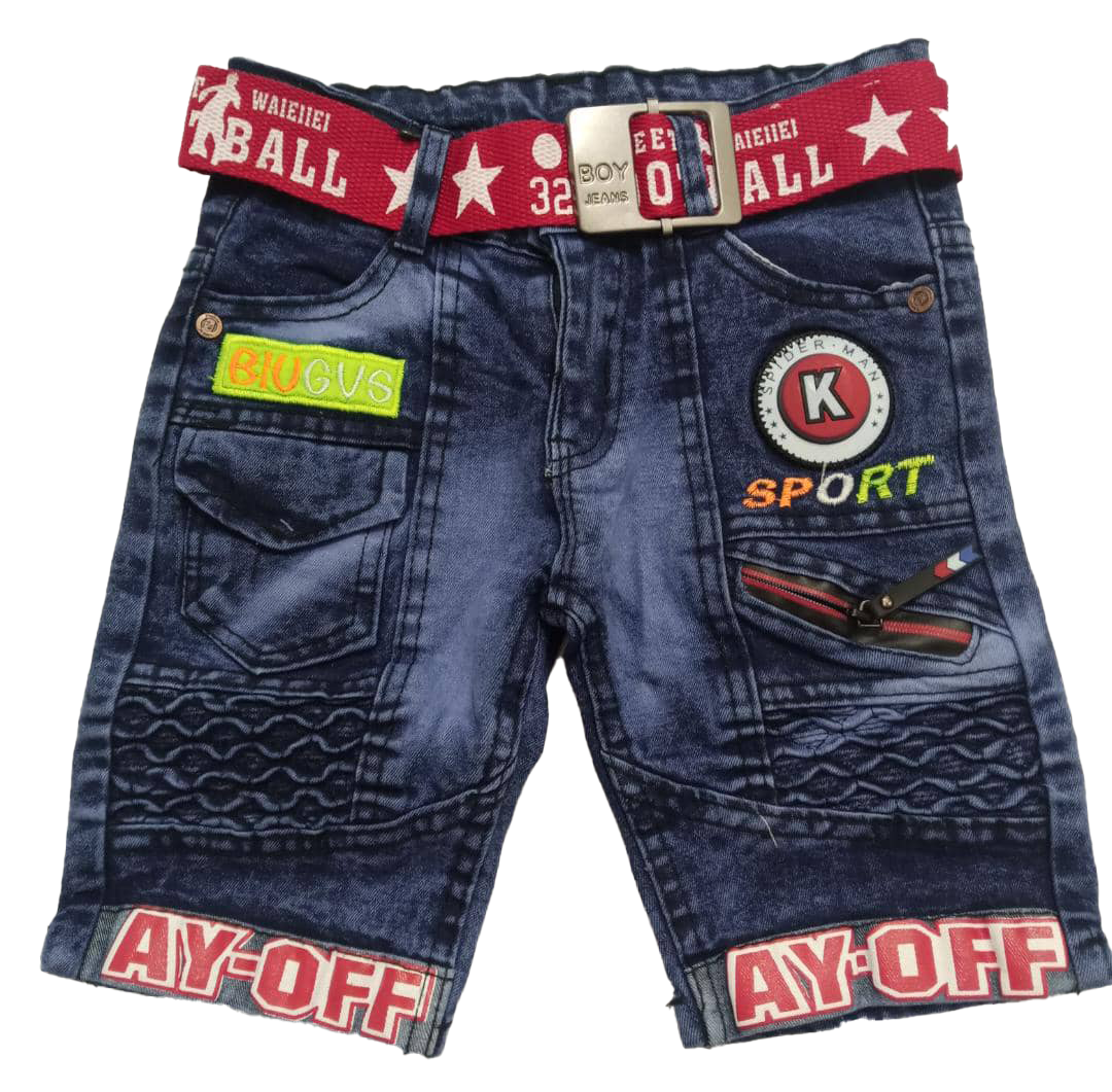 Fancy Designer Jeans Shorts for Kids | ESG12a