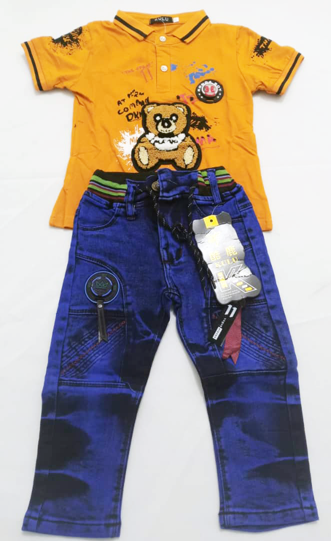 Trendy Top Quality Up & Down 2-Piece Set for Boys | ESG53a