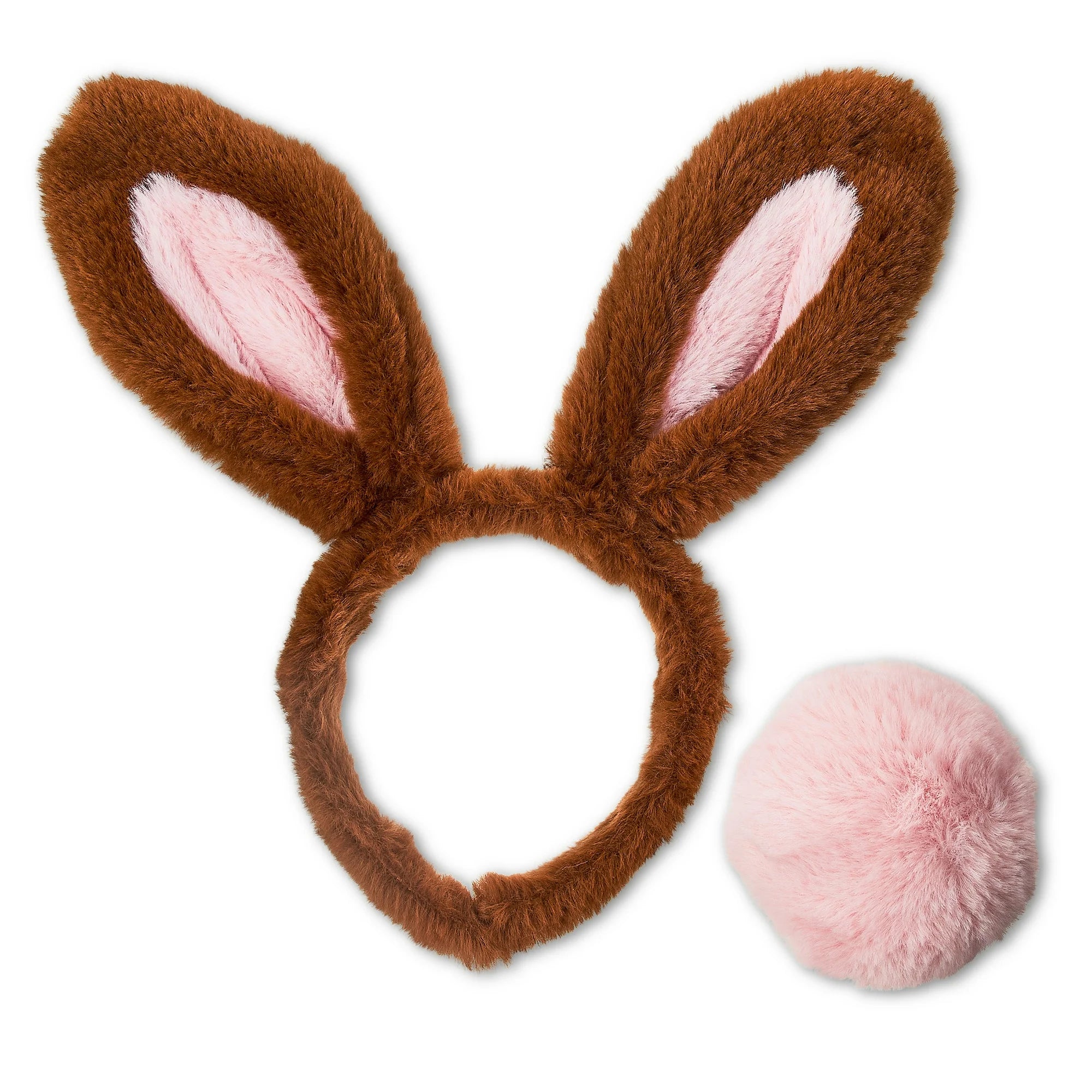 Easter Brown Bunny Ears and Tail Costume Accessory Kit, by Way To Celebrate | WTWL892XA