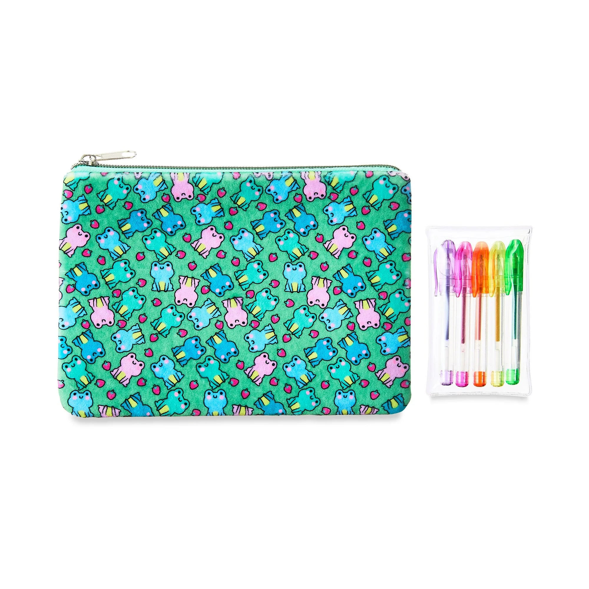 Easter Multicolor Frog Pouch with Pens, by Way To Celebrate | WTWL905XA