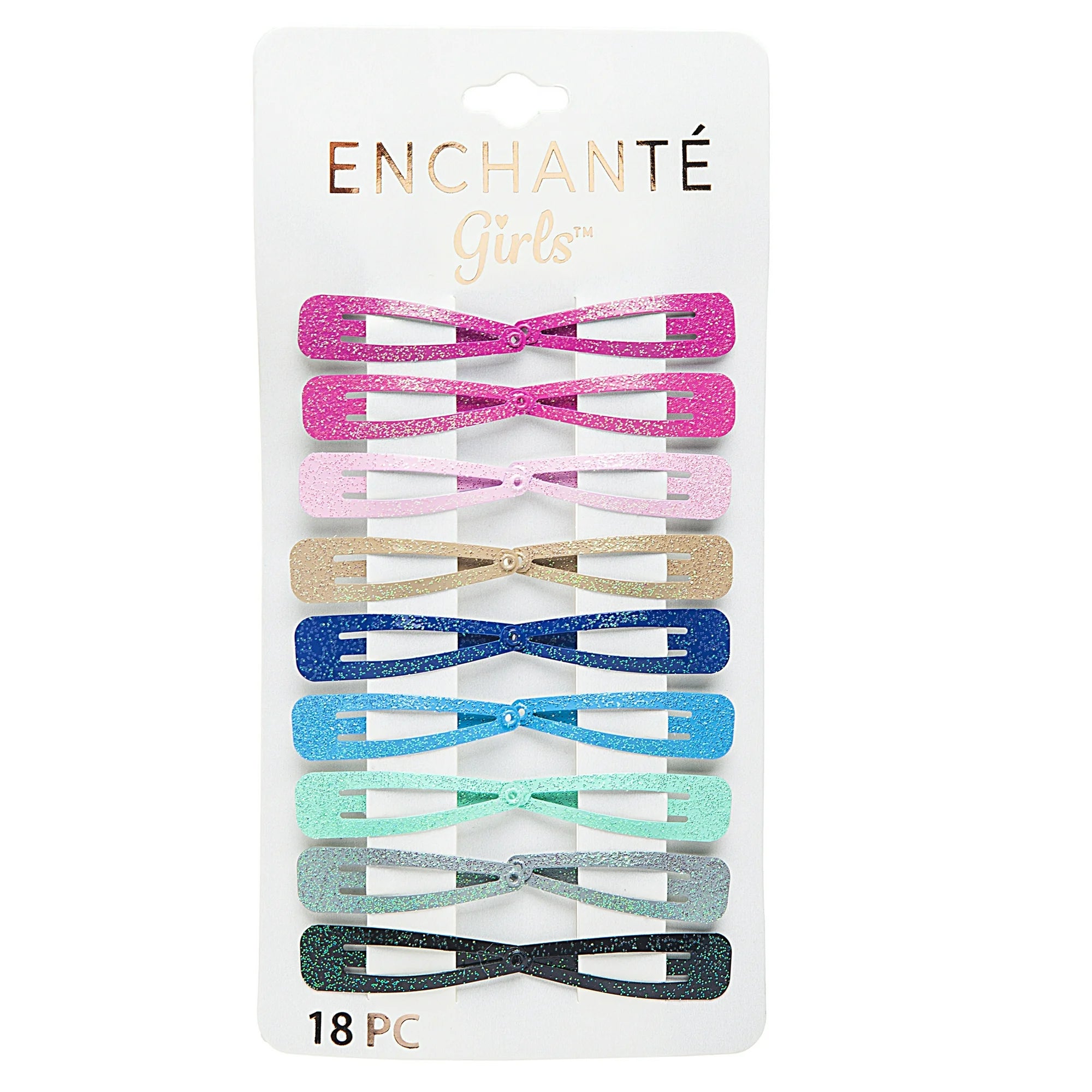Enchante Accessories Kids - 18PC Glitter Snap Clips |  WTWL753XA
