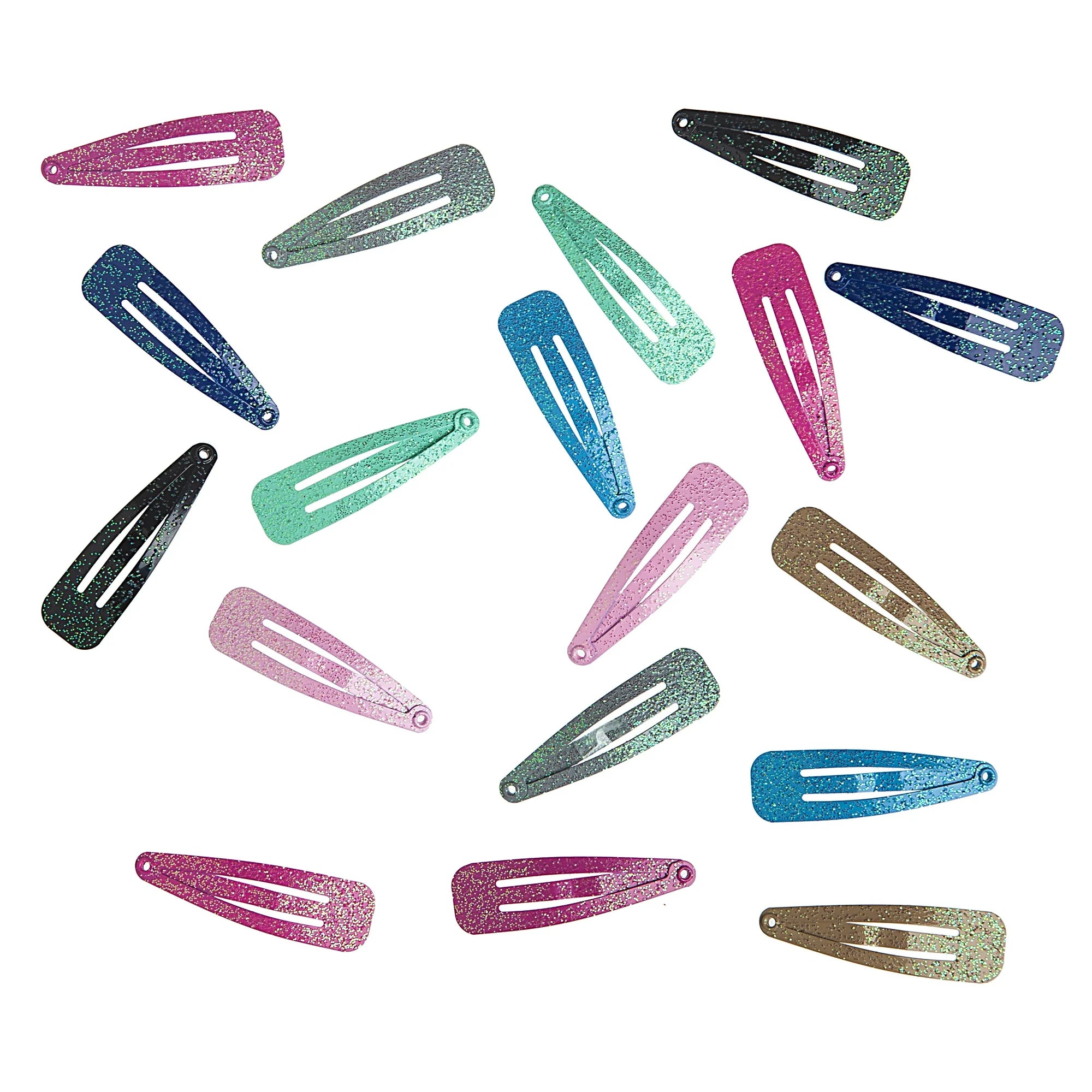 Enchante Accessories Kids - 18PC Glitter Snap Clips |  WTWL753XA