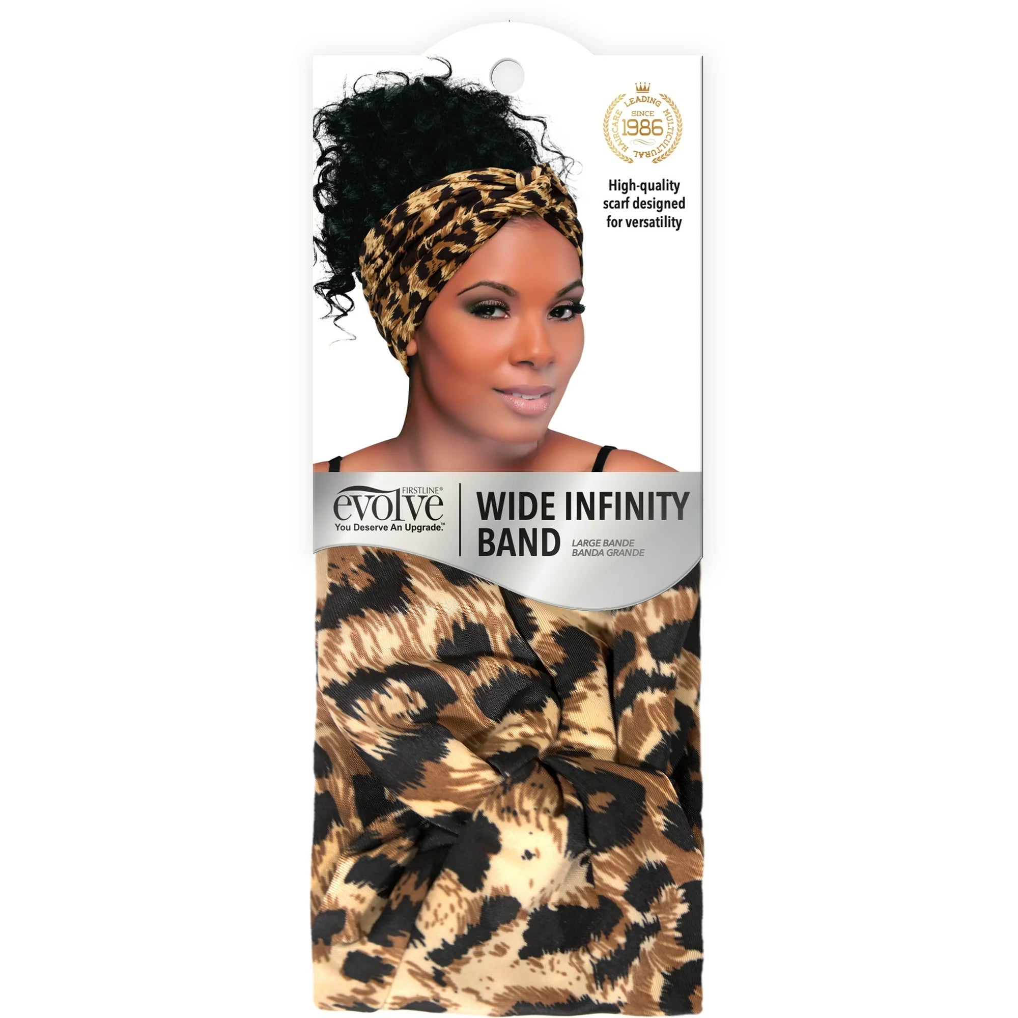 Evolve Infinity Wide Headband Leopard |  WTWL147XA