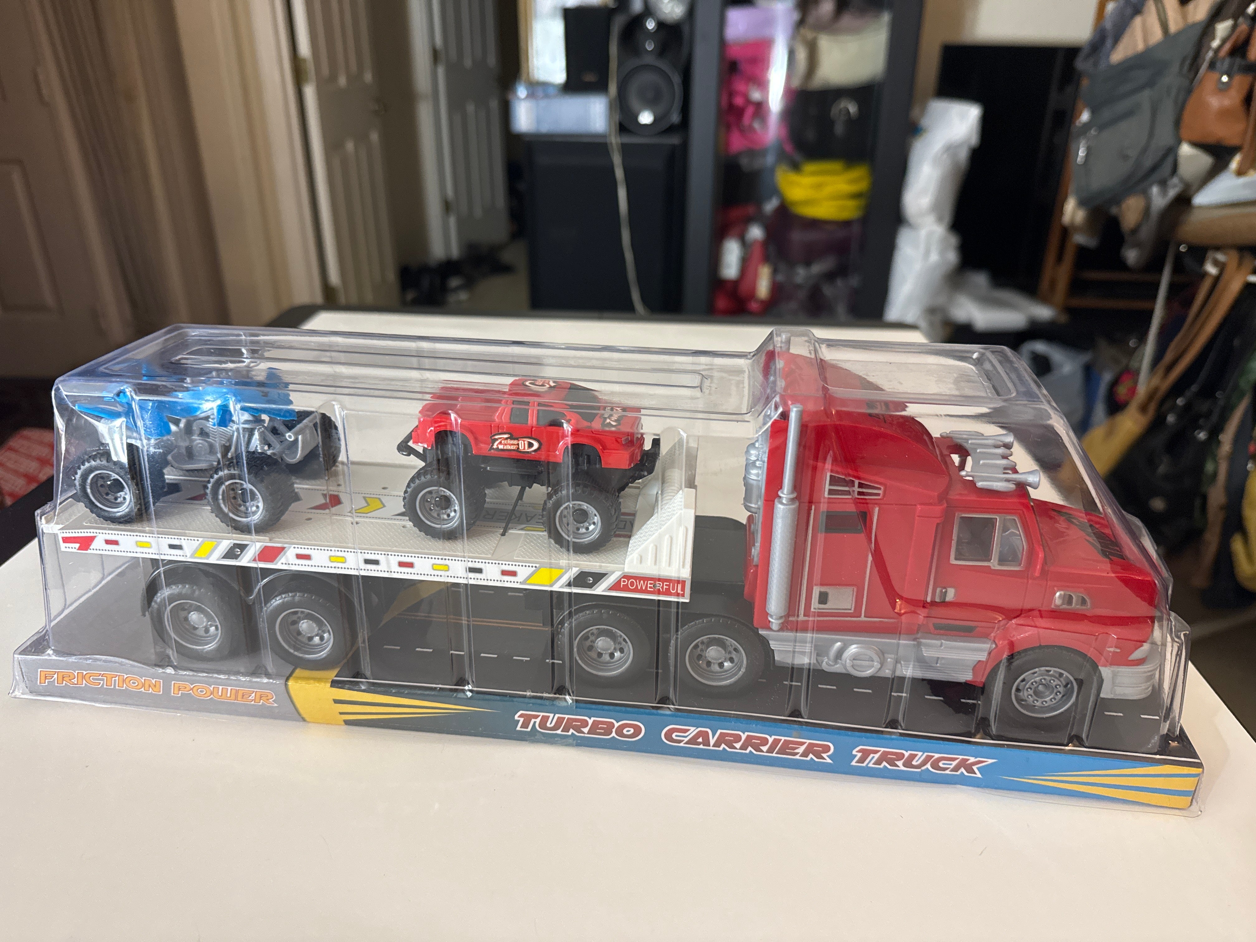 Friction Powered Turbo Carrier Truck, 3-Pc (Ages 3 and up) | 2BLTN107XA