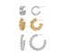 Time and Tru Women's Gold and Silver Tone Hoop Earring Set, 3 Pairs | WTWL5XA