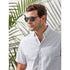 Foster Grant Men's Premium Polarized Aviator Fashion Sunglasses, Black BB08 |  WTWL120XA